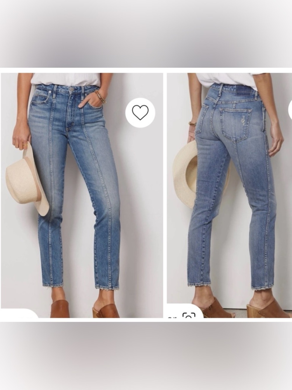 AMO Seamed Chelsea Long denim jeans Size 31 Color - Deeply